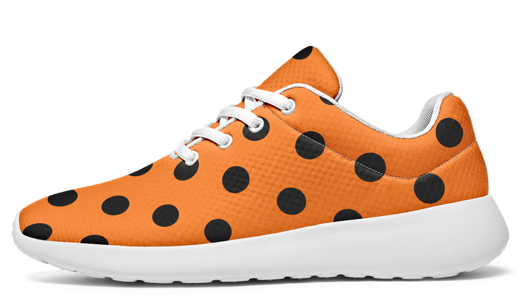 Pumpkin Pop Polka Dot Sneakers
