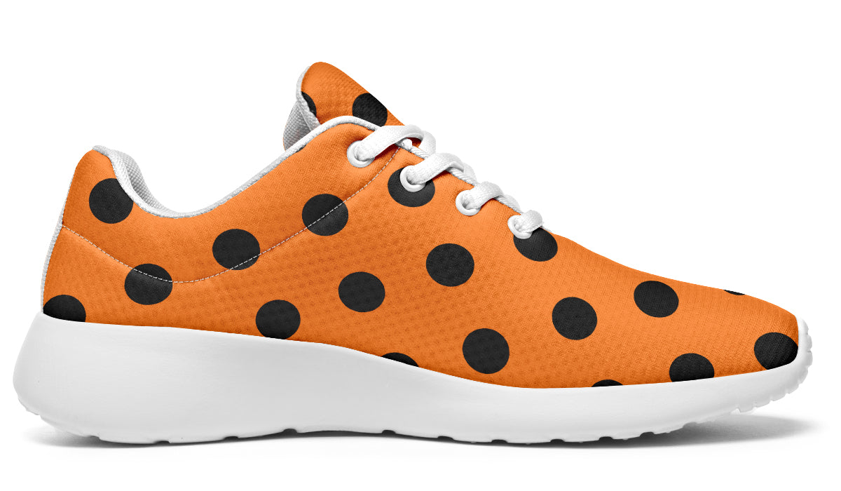 Pumpkin Pop Polka Dot Sneakers