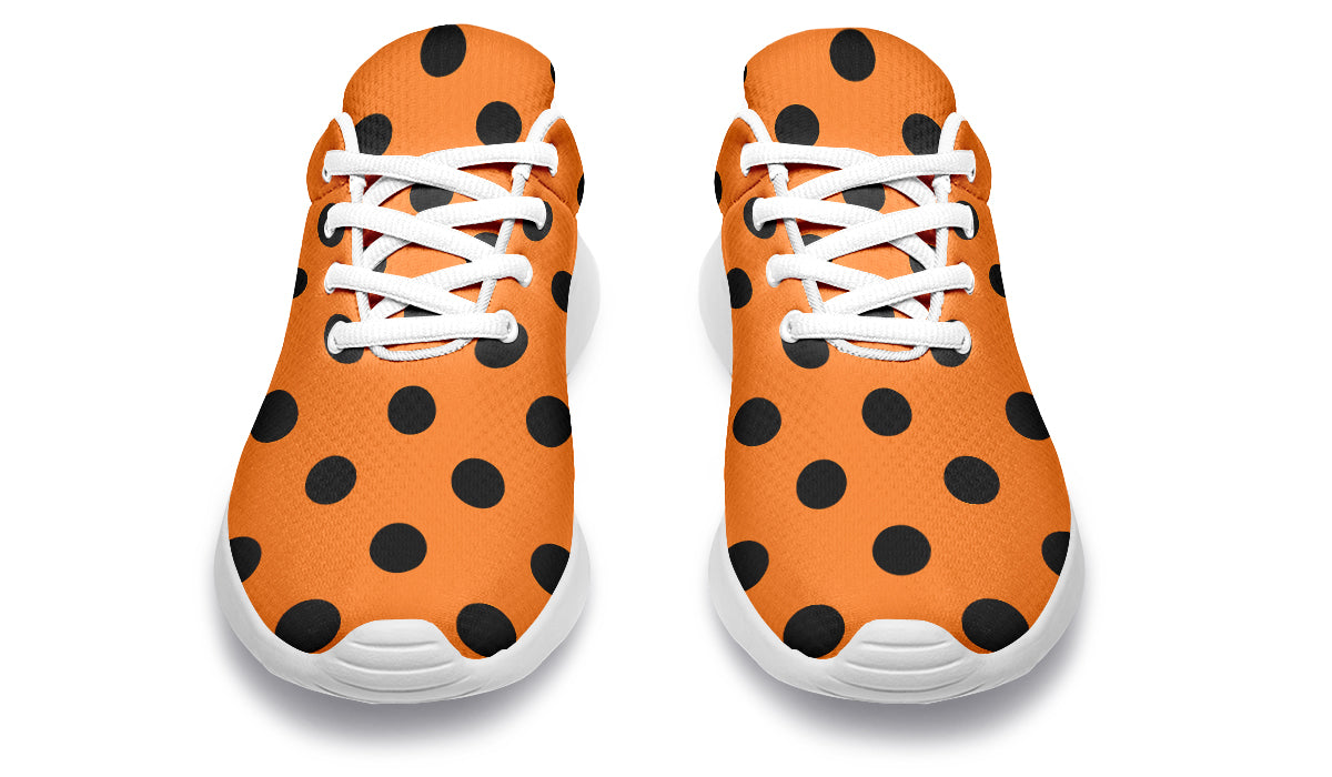 Pumpkin Pop Polka Dot Sneakers