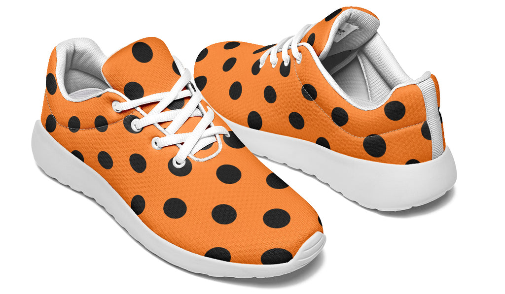 Pumpkin Pop Polka Dot Sneakers