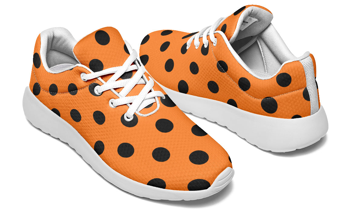 Pumpkin Pop Polka Dot Sneakers