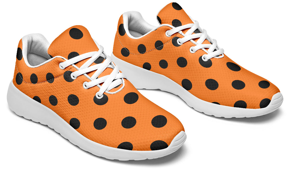 Pumpkin Pop Polka Dot Sneakers