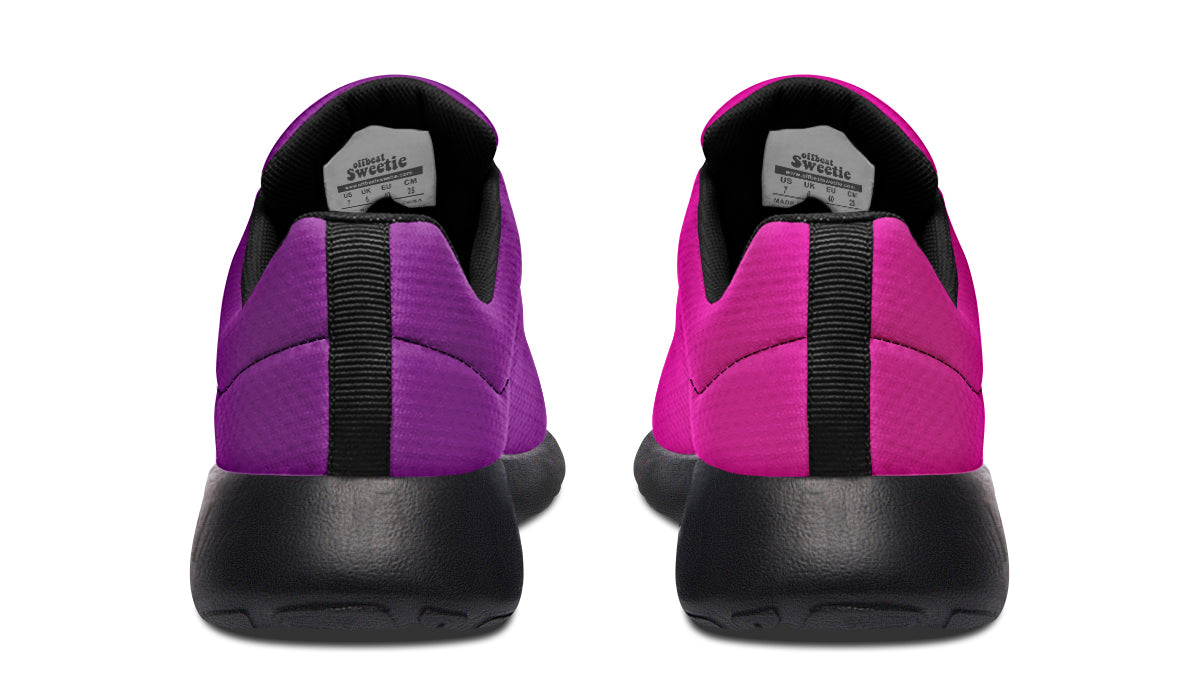 Purple And Pink Mismatch Sneakers - Offbeat Sweetie