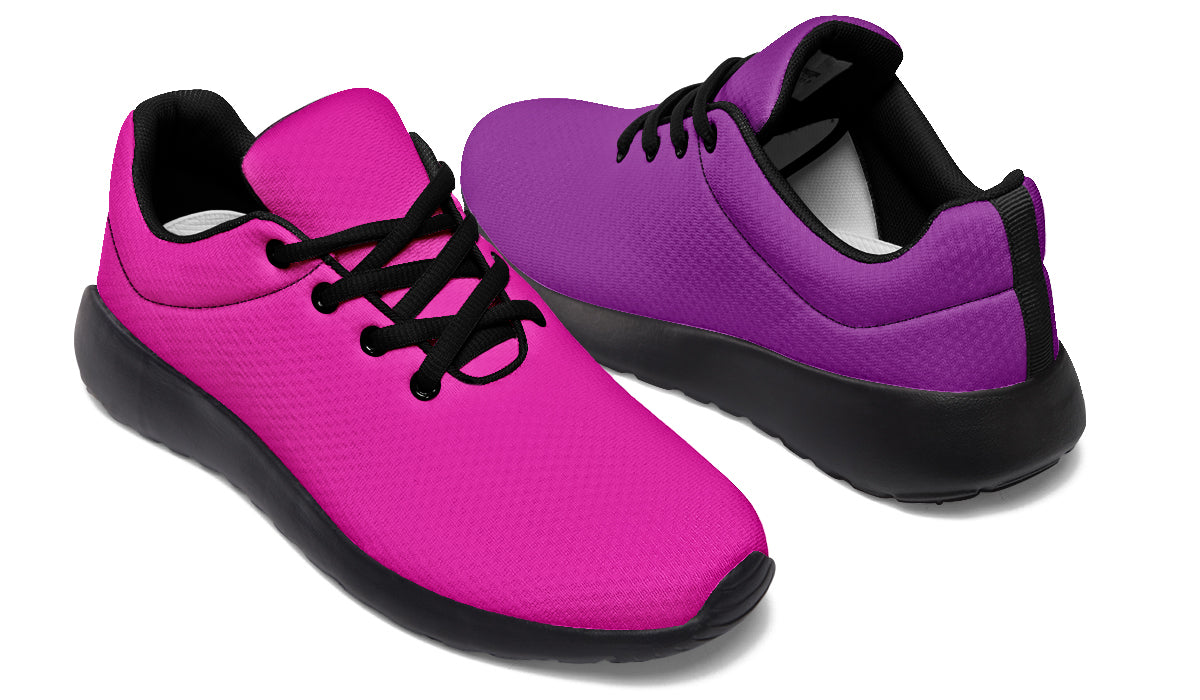 Purple And Pink Mismatch Sneakers - Offbeat Sweetie