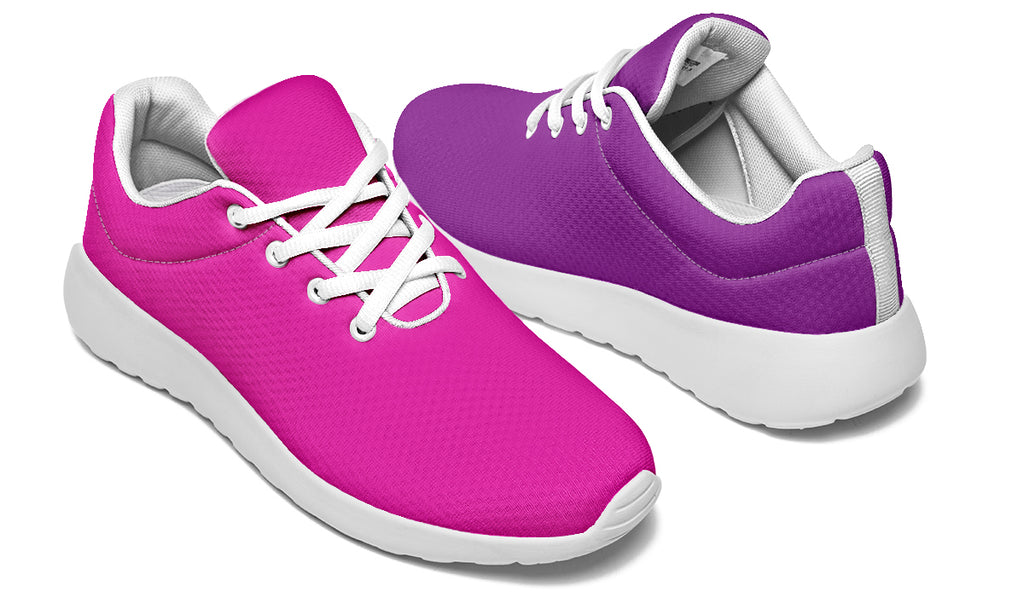 Purple And Pink Mismatch Sneakers - Offbeat Sweetie