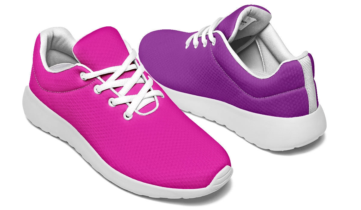 Purple And Pink Mismatch Sneakers - Offbeat Sweetie