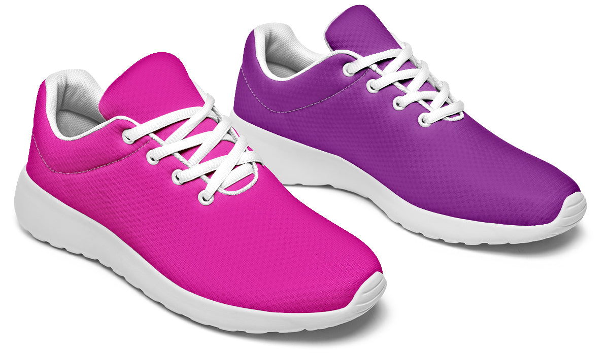 Purple And Pink Mismatch Sneakers - Offbeat Sweetie