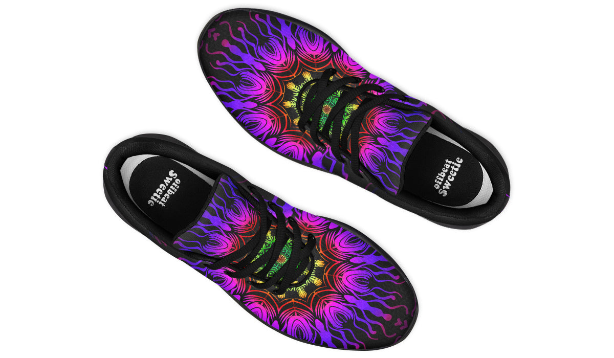 Purple Haze Mandala Sneakers - Offbeat Sweetie