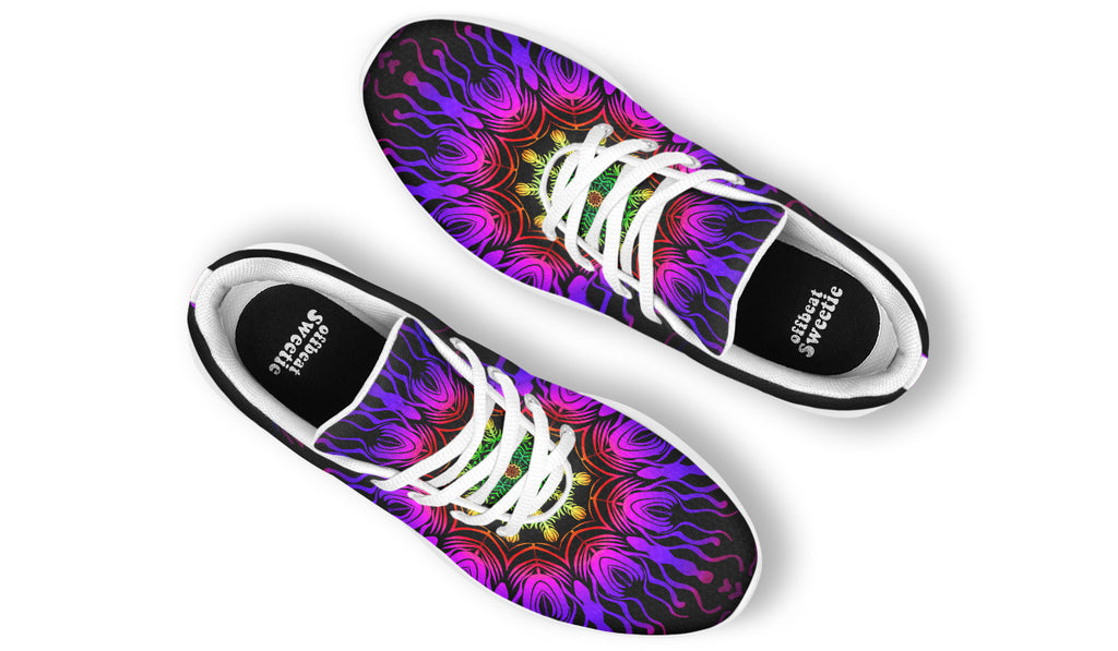 Purple Haze Mandala Sneakers - Offbeat Sweetie