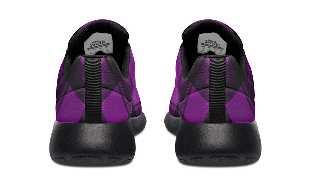 Purple Reign Plaid Sneakers