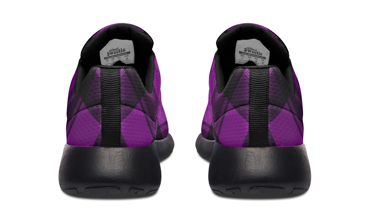 Purple Reign Plaid Sneakers