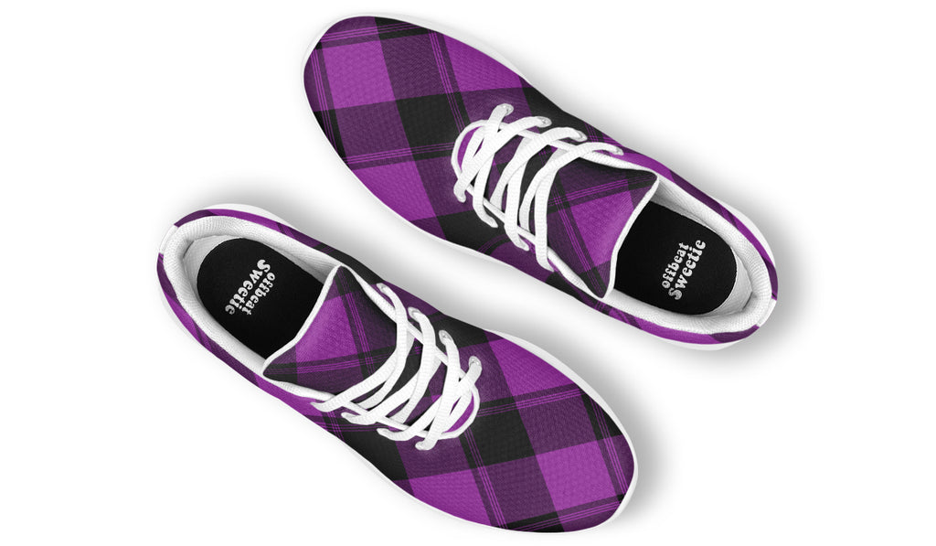 Purple Reign Plaid Sneakers