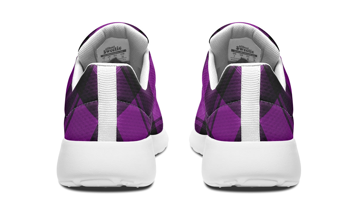 Purple Reign Plaid Sneakers