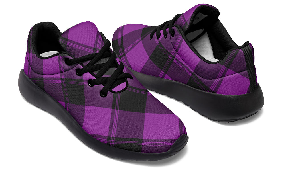Purple Reign Plaid Sneakers