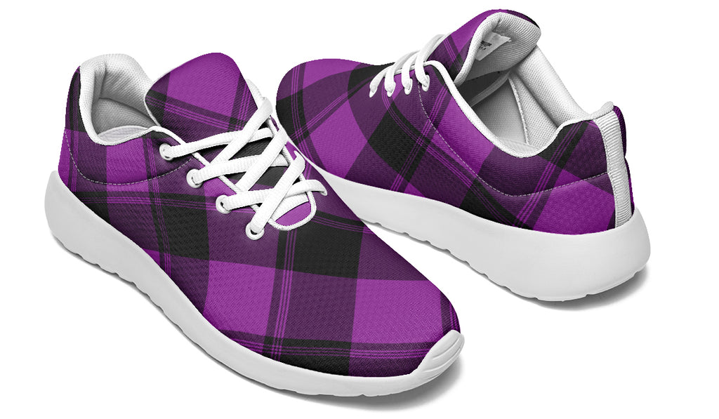 Purple Reign Plaid Sneakers