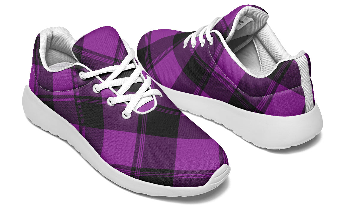 Purple Reign Plaid Sneakers