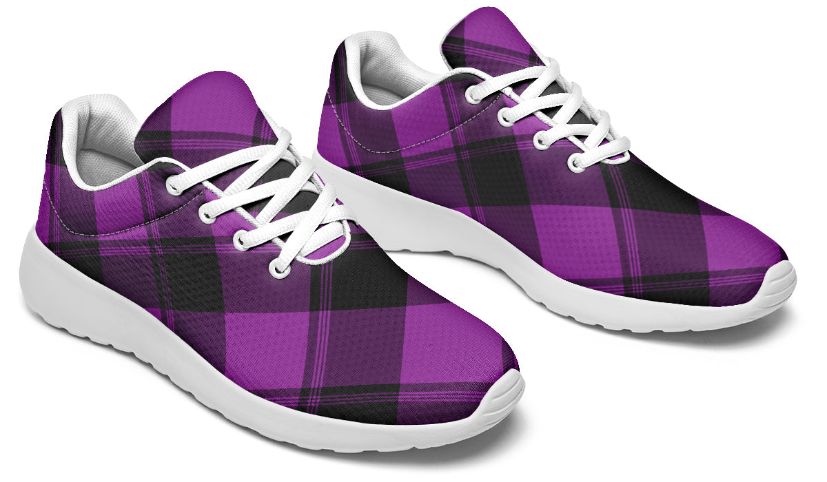 Purple Reign Plaid Sneakers