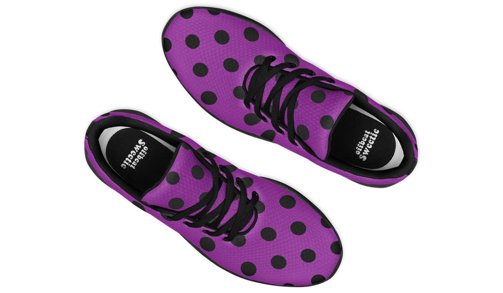 Purple Reign Polka Dot Sneakers