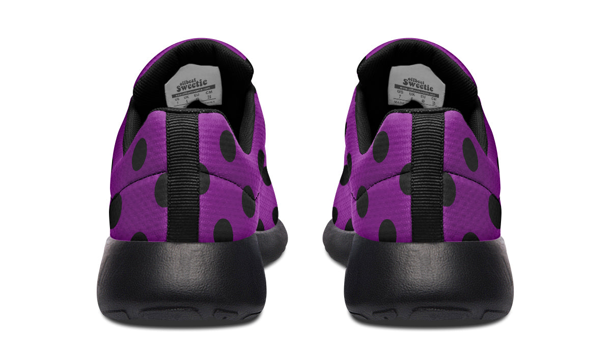 Purple Reign Polka Dot Sneakers
