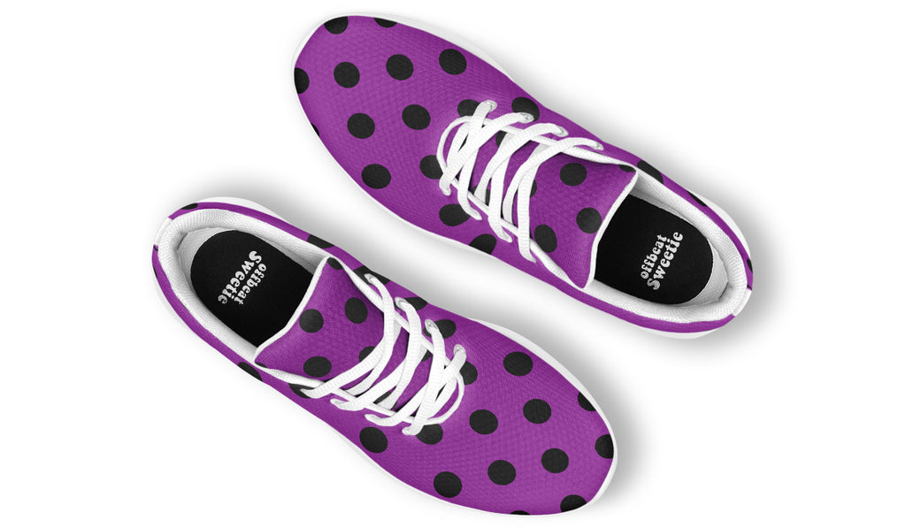 Purple Reign Polka Dot Sneakers