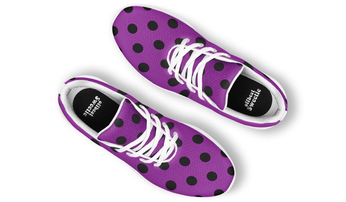 Purple Reign Polka Dot Sneakers