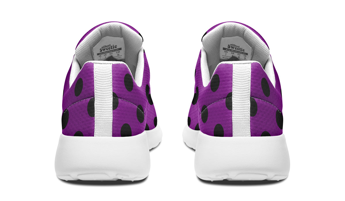 Purple Reign Polka Dot Sneakers