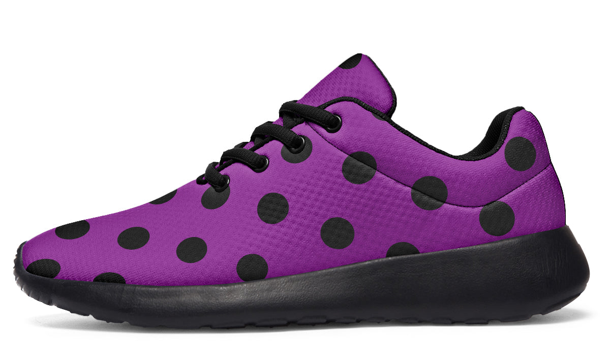 Purple Reign Polka Dot Sneakers