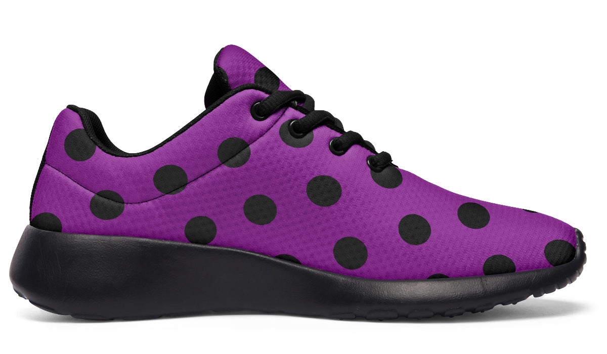 Purple Reign Polka Dot Sneakers