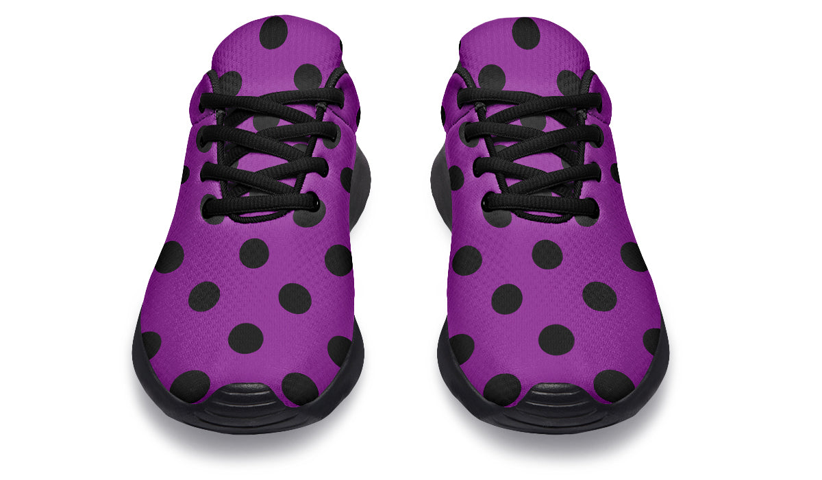 Purple Reign Polka Dot Sneakers