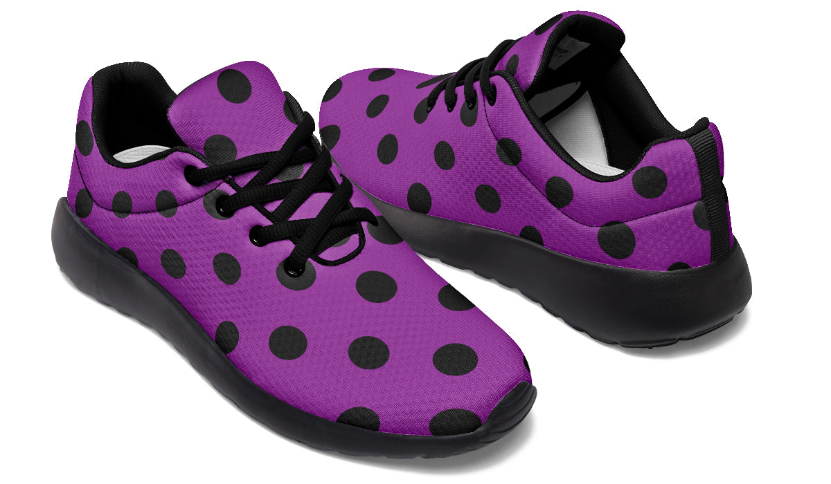 Purple Reign Polka Dot Sneakers