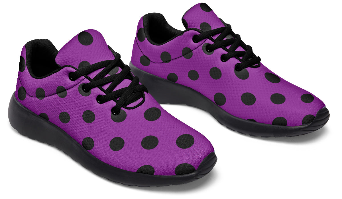 Purple Reign Polka Dot Sneakers