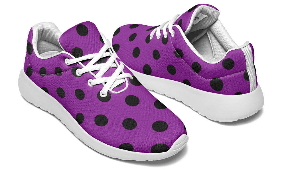 Purple Reign Polka Dot Sneakers