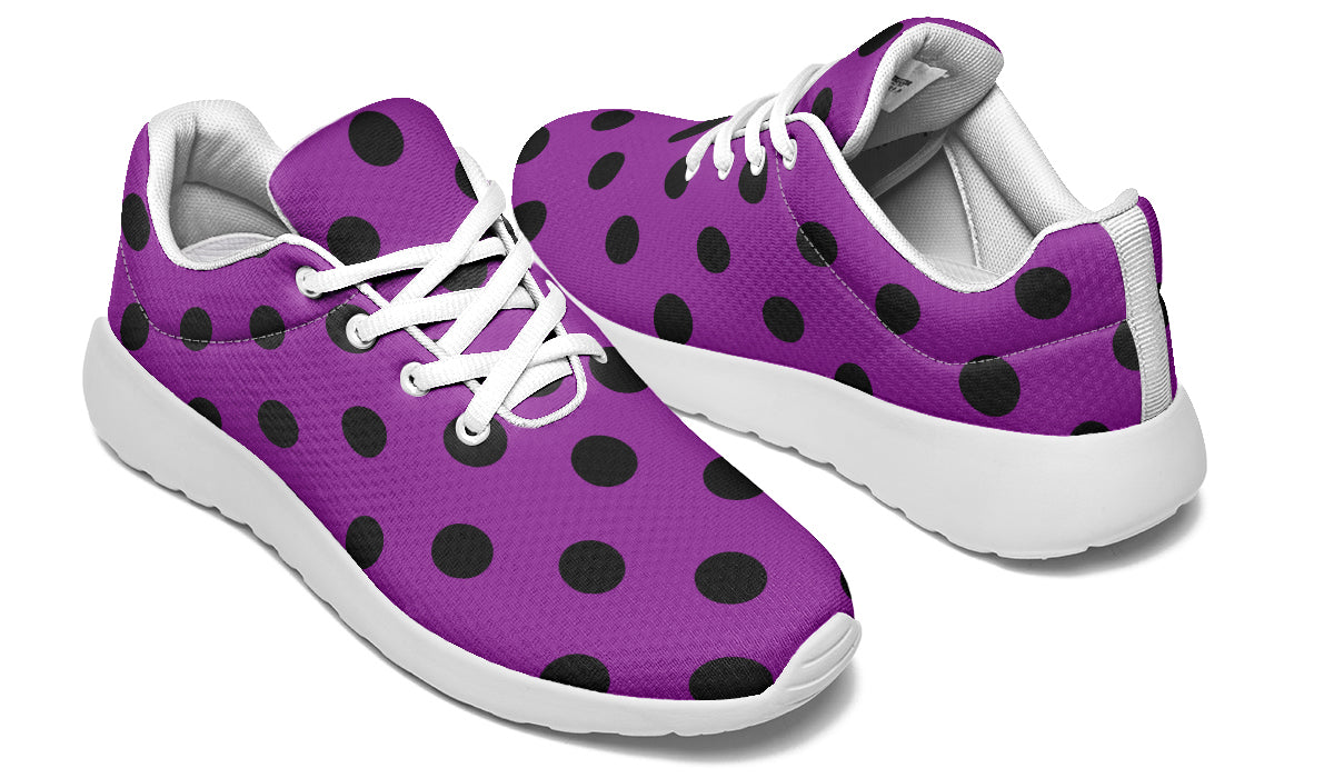 Purple Reign Polka Dot Sneakers