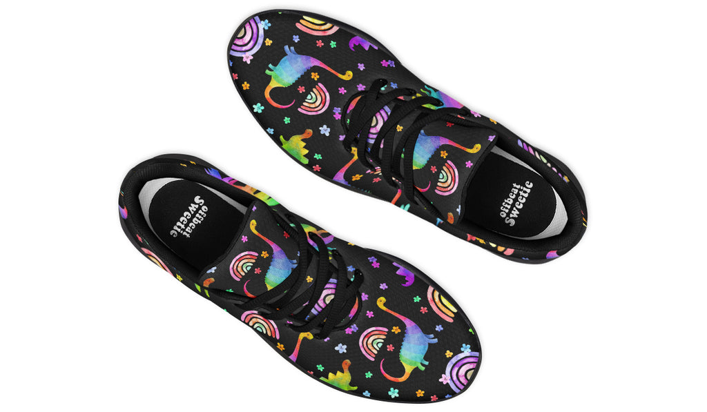 Rainbow Dinos Sneakers - Offbeat Sweetie
