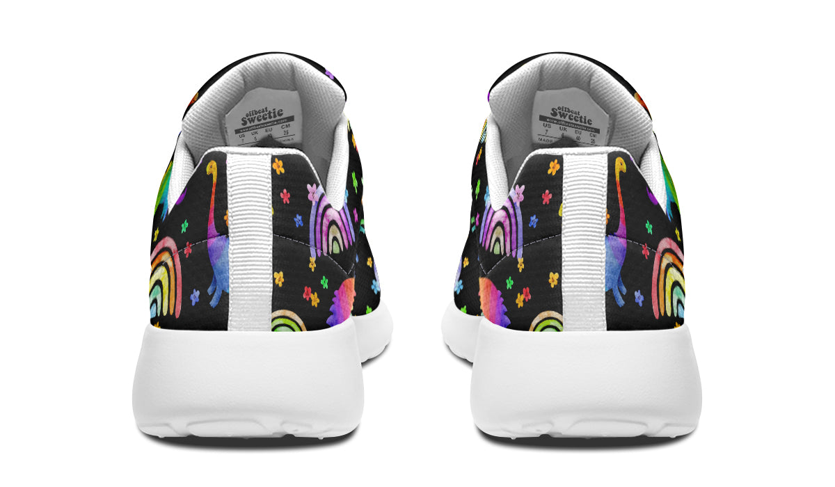 Rainbow Dinos Sneakers - Offbeat Sweetie
