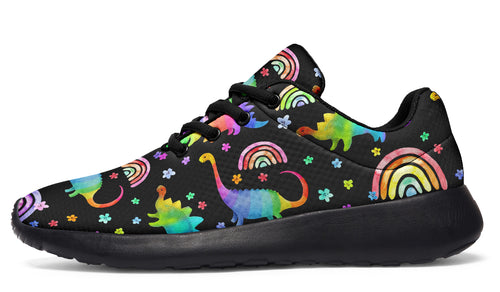 Rainbow Dinos Sneakers - Offbeat Sweetie