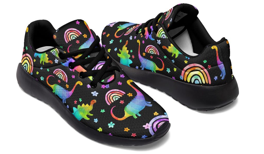 Rainbow Dinos Sneakers - Offbeat Sweetie
