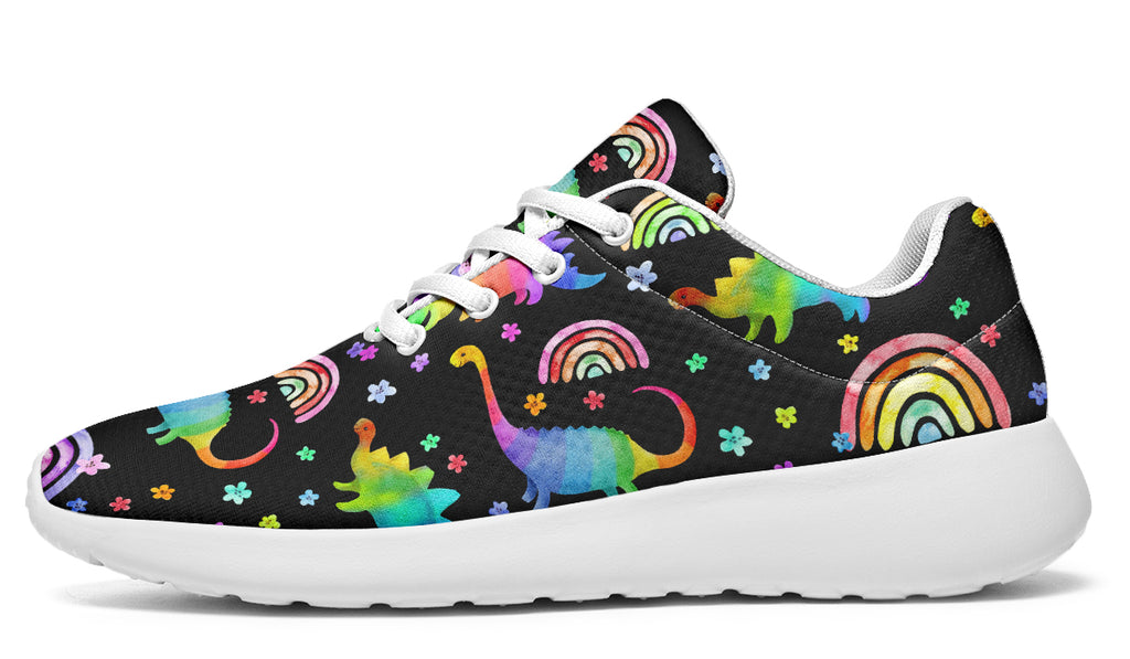 Rainbow Dinos Sneakers - Offbeat Sweetie