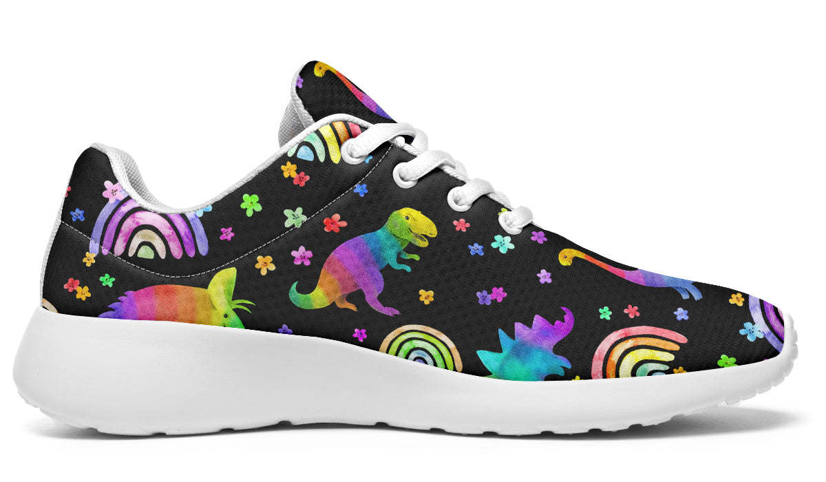 Rainbow Dinos Sneakers - Offbeat Sweetie