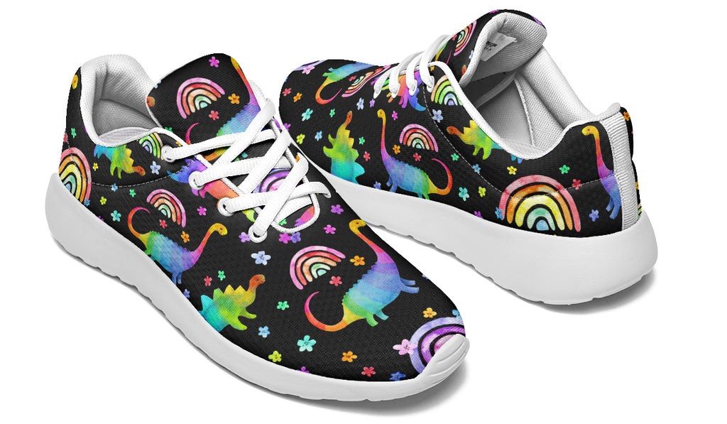 Rainbow Dinos Sneakers - Offbeat Sweetie