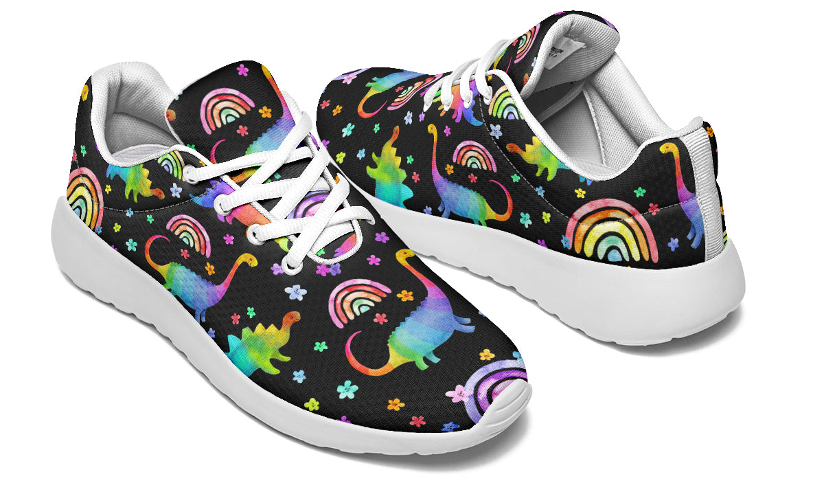 Rainbow Dinos Sneakers - Offbeat Sweetie