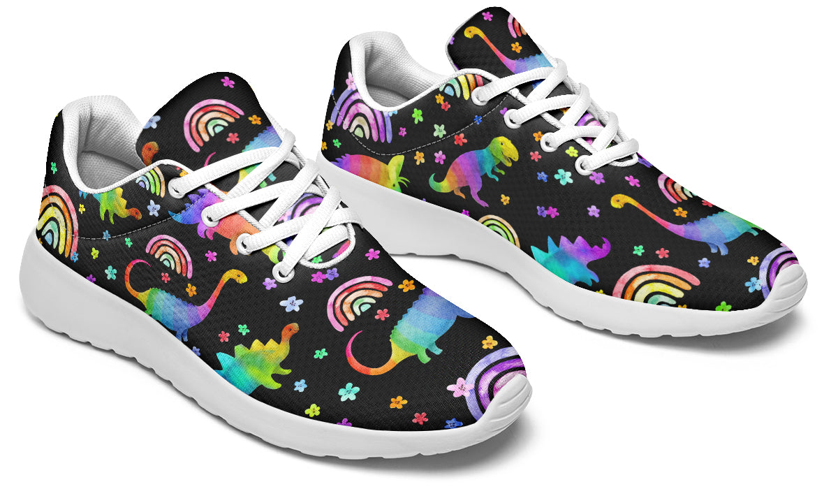Rainbow Dinos Sneakers - Offbeat Sweetie