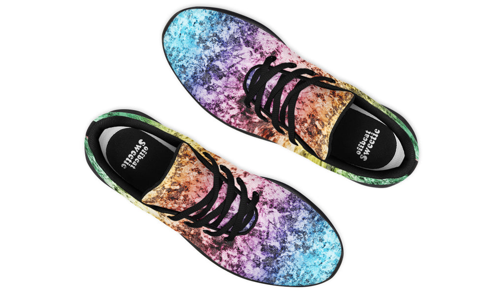 Rainbow Grunge Sneakers - Offbeat Sweetie
