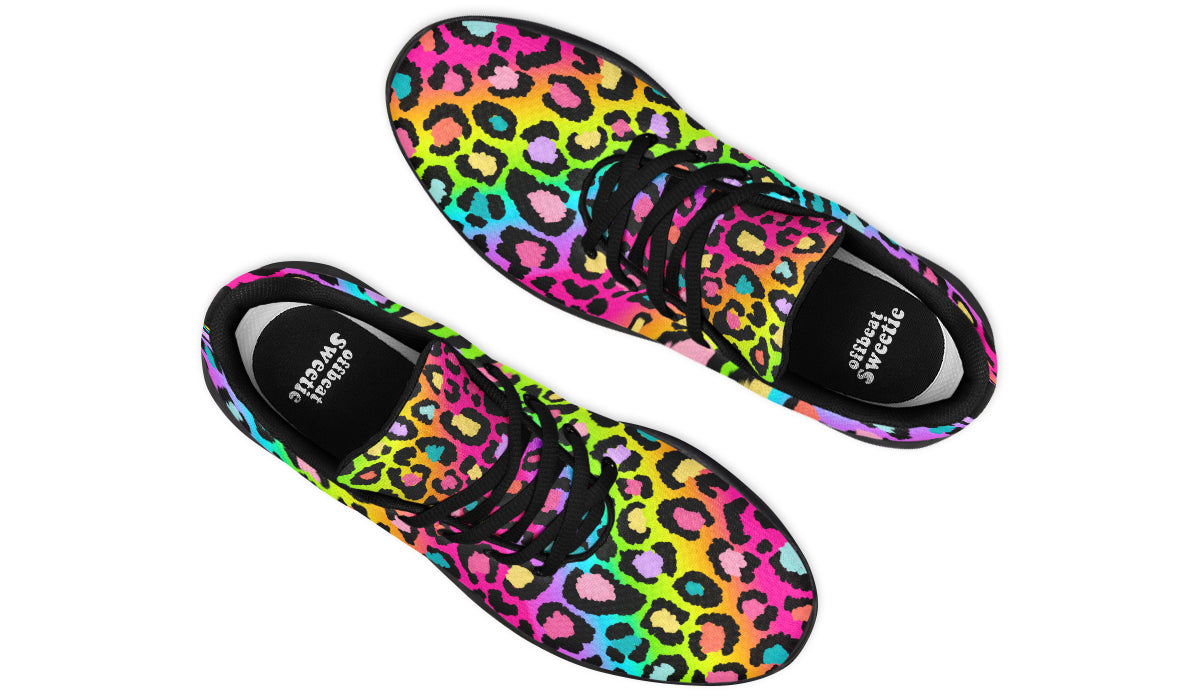Rainbow Leopard Sneakers - Offbeat Sweetie