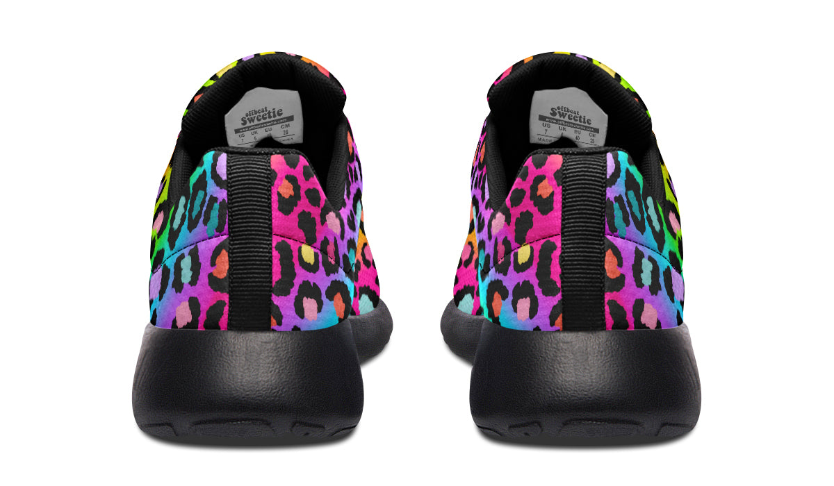 Rainbow Leopard Sneakers - Offbeat Sweetie