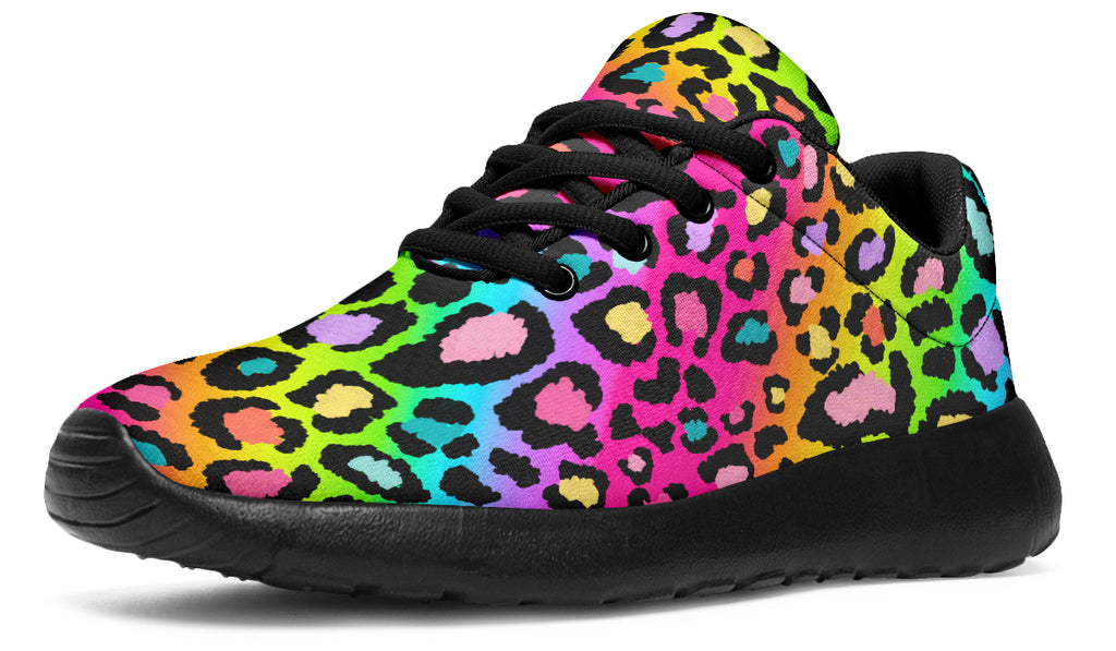 Rainbow Leopard Sneakers - Offbeat Sweetie