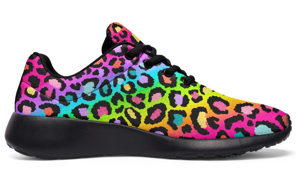 Rainbow Leopard Sneakers - Offbeat Sweetie