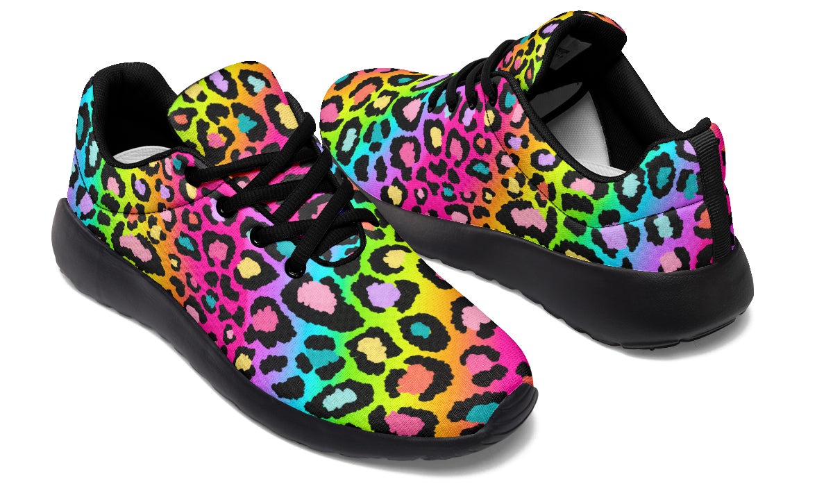 Rainbow Leopard Sneakers - Offbeat Sweetie