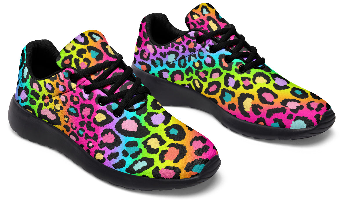 Rainbow Leopard Sneakers - Offbeat Sweetie