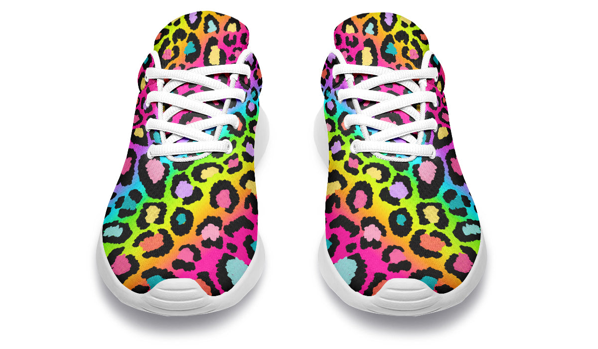 Rainbow Leopard Sneakers - Offbeat Sweetie